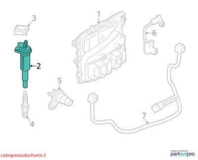 2015-2018 BMW F85 X5 S63B44T2 Engine Motor Ignition Coil SET 8647689