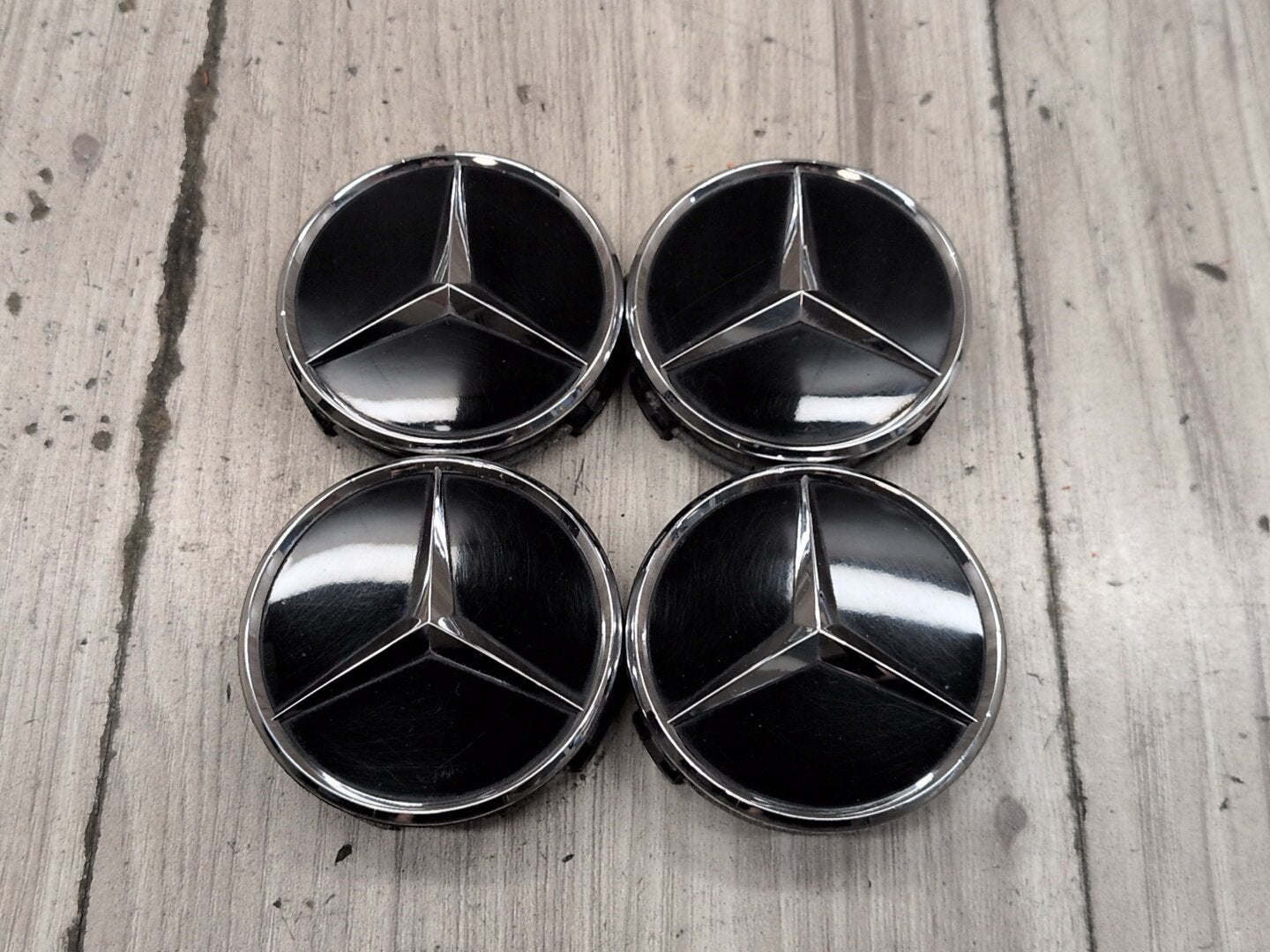 2009-2012 Mercedes-Benz E550 W212 Wheel Rim Hub Center Cap SET 2204000125 OEM