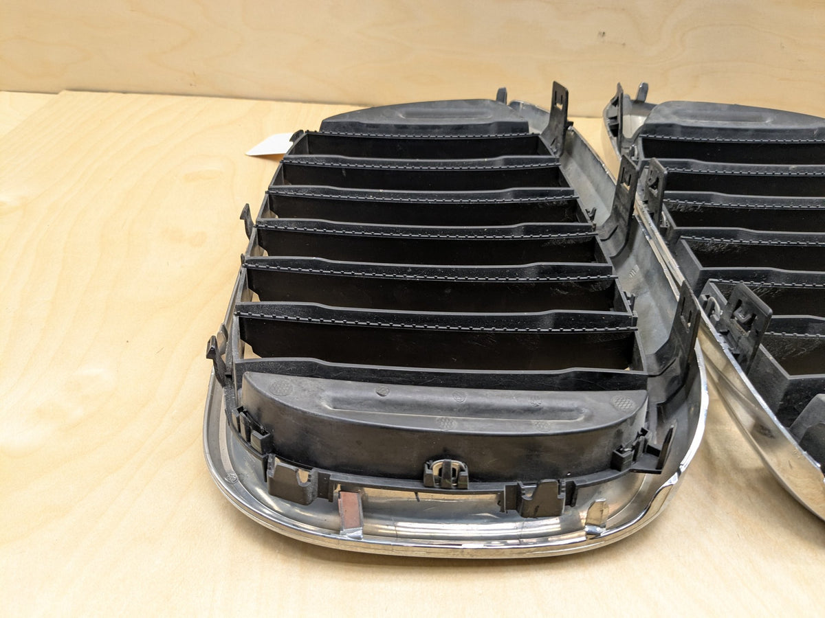 2018-2025 BMW X3 G01 Front Left Right Upper Bumper Cover Kidney Grilles SET 8091725 OEM