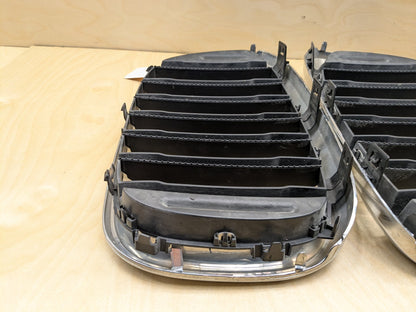 2018-2025 BMW X3 G01 Front Left Right Upper Bumper Cover Kidney Grilles SET 8091725 OEM