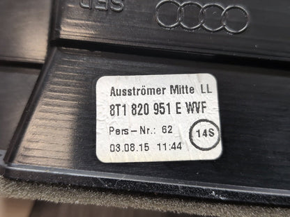 2016 Audi S5 8T Dashboard Dash Board Middle Center Air Vent 8T1820951E CTUB