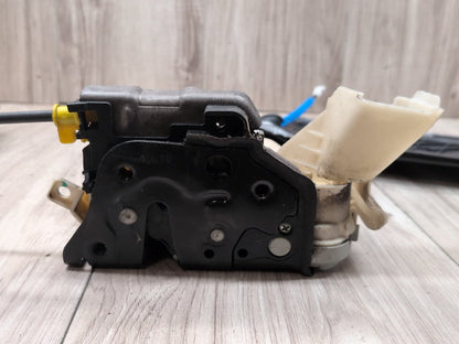 10-16 Audi S4 B8 Front Left Driver Door Latch Lock Actuator w/ Cover Panel SET
