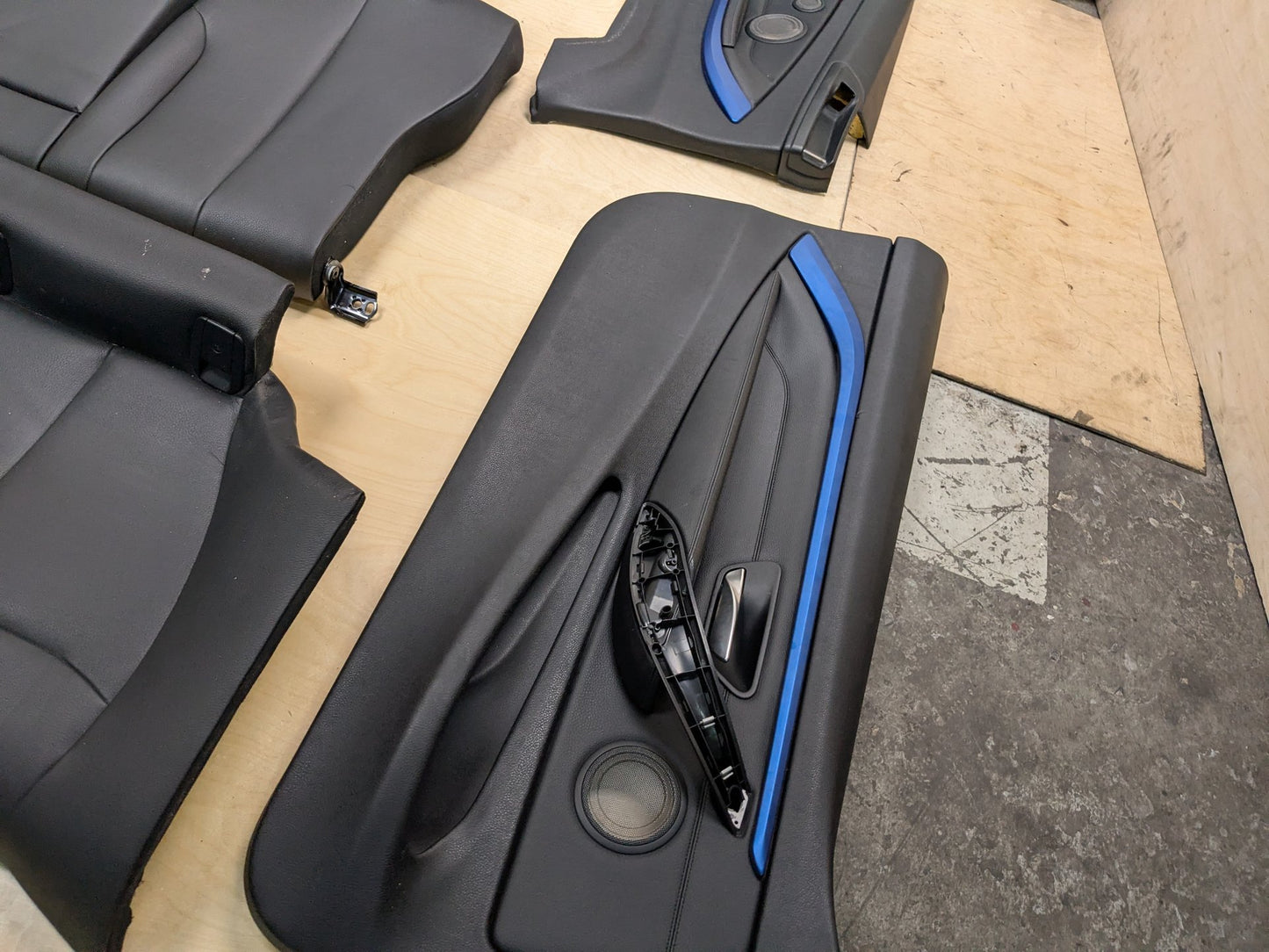 14-20 OEM BMW F32 428 430 435 440 M SPORT Black Front Rear Seats Door Panels SET
