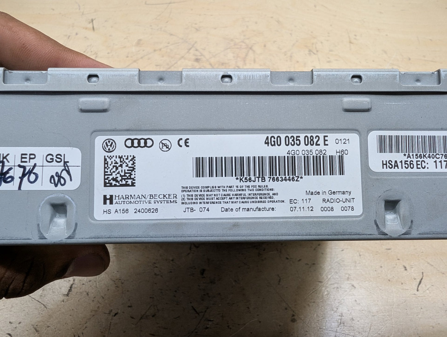 2011-2017 Audi RS5 8T Radio Receiver Module 4G0035082E OEM