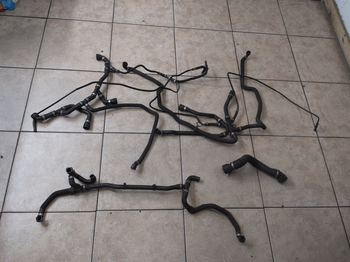 2011-2016 BMW M5 F10 Engine Radiator Cooling Coolant Pipe Hoses SET 8386545 OEM