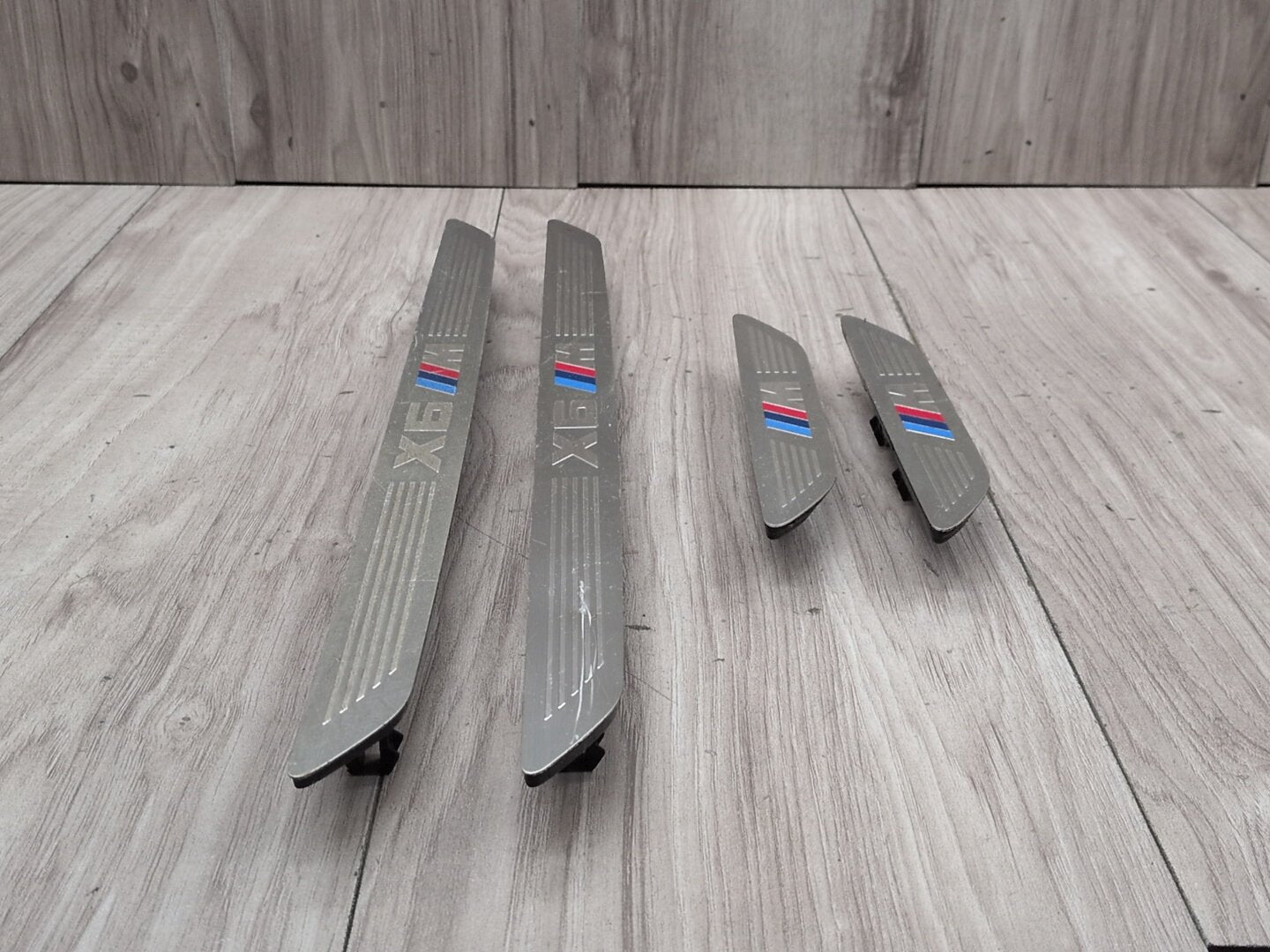 2015 - 2019 BMW X6 F86 Front Rear Left Right Scuff Plate Door Sill SET 7370423 S63B44T2