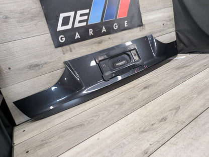 16-19 OEM BMW G12 740 750 Trunk Lid License Plate Lower Finish Panel