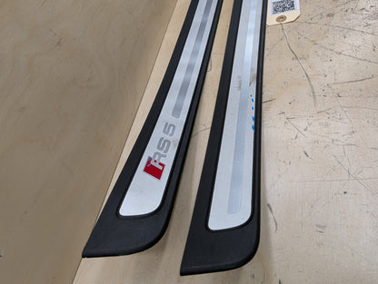 2011-2017 Audi RS5 8T Front Left Right Scuff Plate Door Sill SET 8T0853373