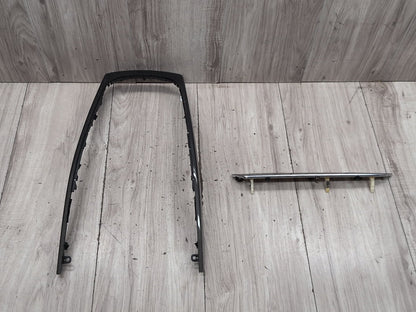 OEM Audi S4 Dashboard Center Console Shift Panel Interior Trim CARBON FIBER SET