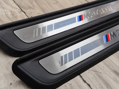 19-21 OEM BMW G20 G21 M340i Front Left Right Door Sill Plate Molding Trim PAIR