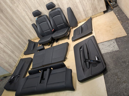 08-13 OEM BMW E82 128 135 COUPE Interior Front Rear Seats Door Panels BLACK