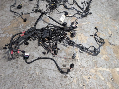 BMW G12 750Li N63B44O2 Engine Motor Transmission Wiring Wire Harness SET 8654414