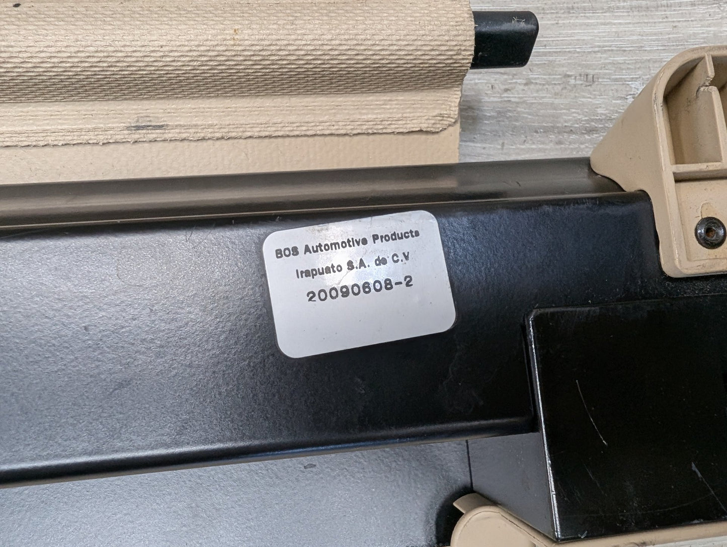 2007-2013 BMW X5 E70 Rear Trunk Upper Retractable Roller Luggage Shade Cover 6955873 Beige
