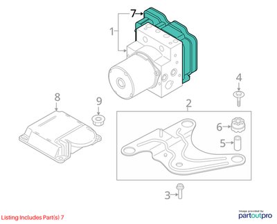2012-2018 BMW M6 F06 ABS Pump Module 7845674 OEM