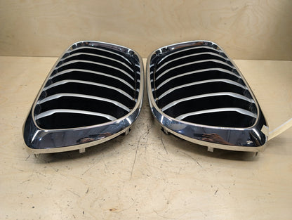 2018-2024 BMW X3 G01 Front Left Right Upper Bumper Cover Kidney Grilles SET 7464922