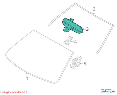 *OEM BMW F02 F06 F12 F13 F15 F25 F85 X5 Auto Dim Rear View Mirror EC / LED / GTO