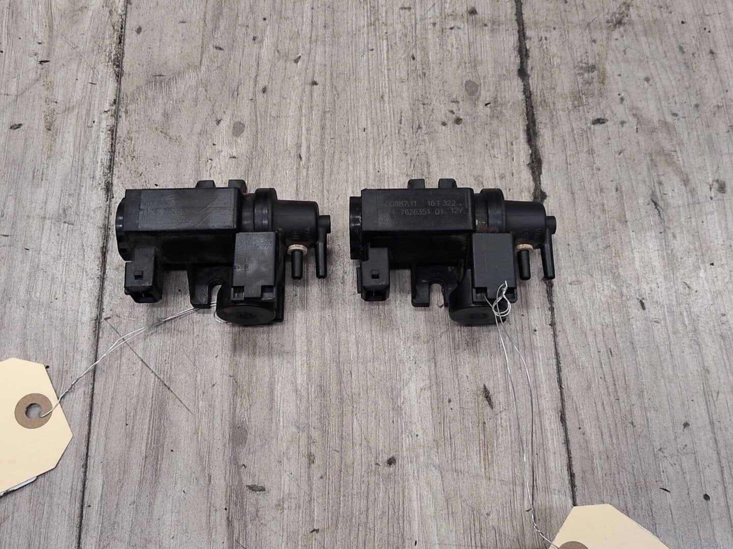 2014 - 2018 BMW X5 F85 Turbo Boost Pressure Solenoid Valve SET 7626351 S63B44T2