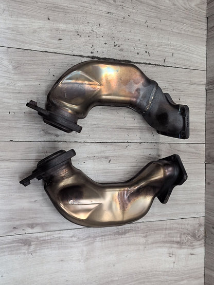 09-12 Mercedes W212 E550 M278 Left Right Engine Motor Exhaust Manifold Pipe SET