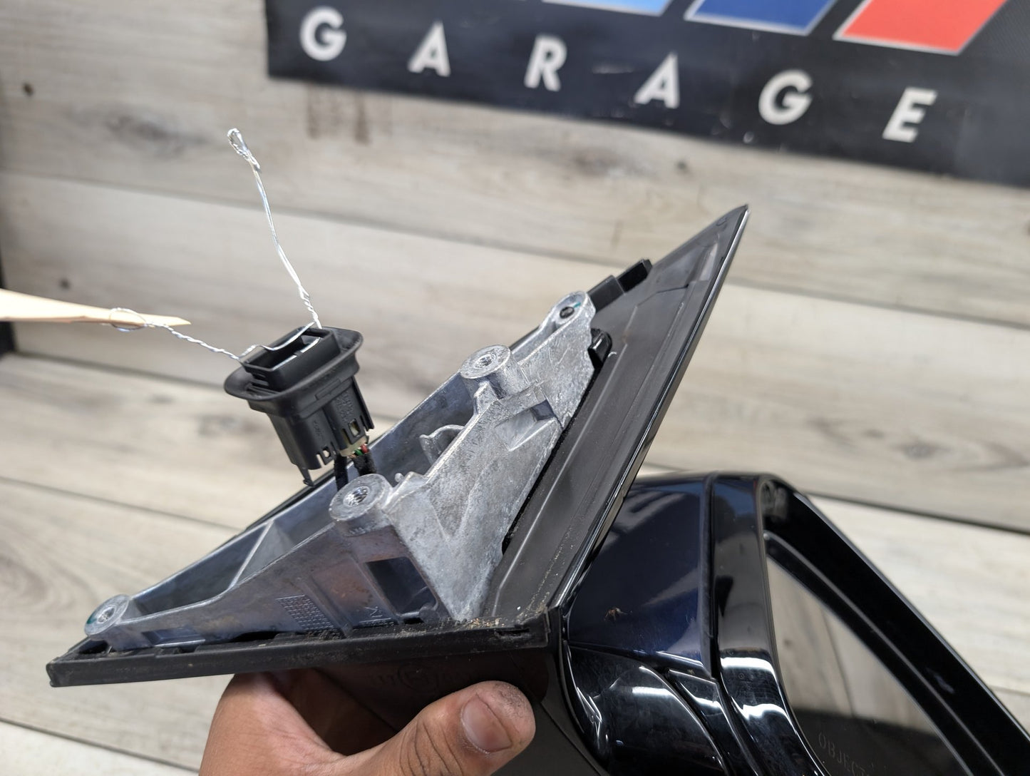 NOTE* OEM BMW G30 540 M550 Right Passenger Side Mirror Blind Spot SHADOW GLOSS