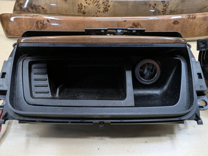 07-13 OEM BMW E99 335 Wood Burr Walnut Interior Trim Dash Panels Console SET