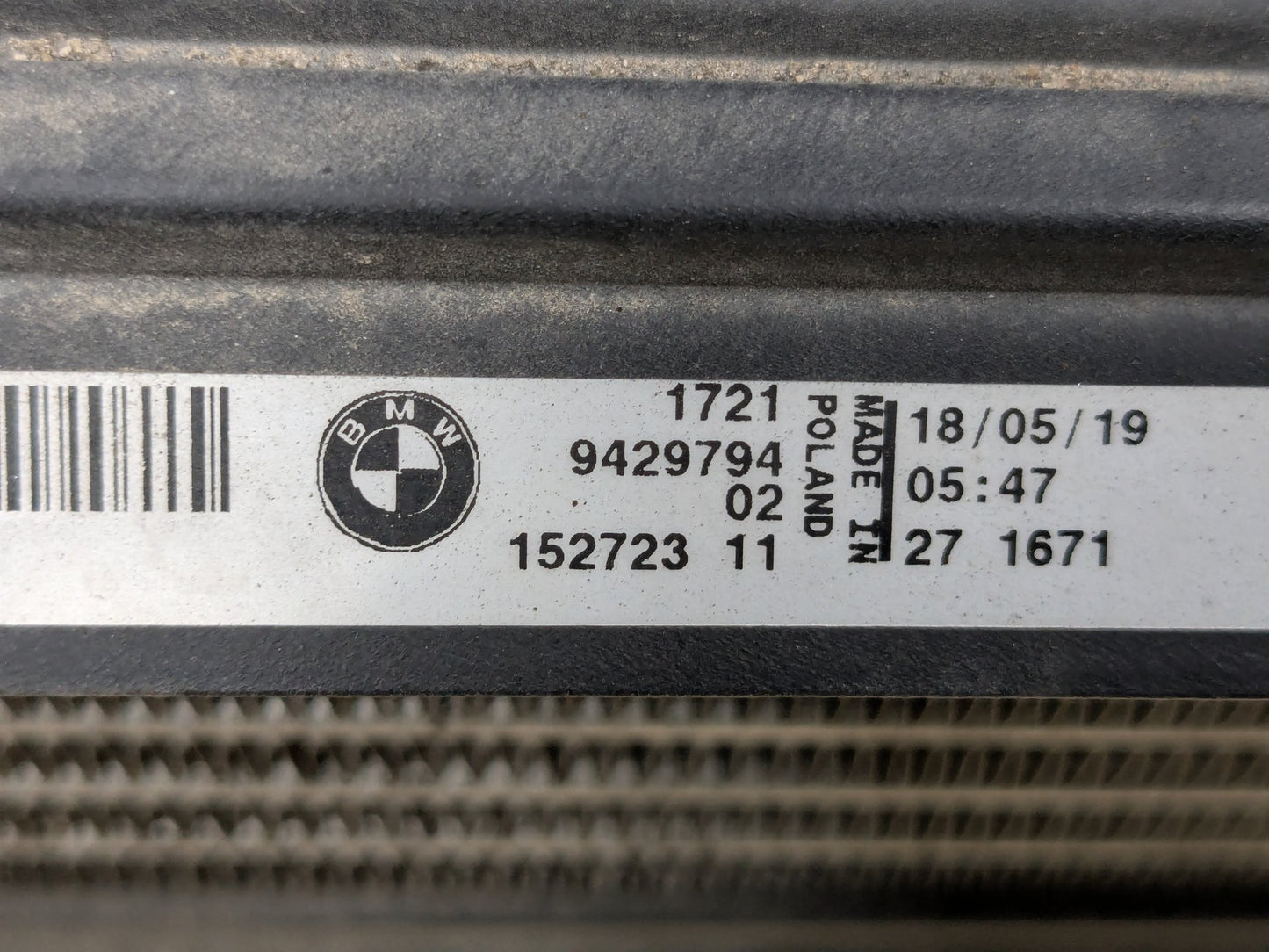 19-22 OEM BMW G20 330i B46 Radiator Condenser Cooling Assembly