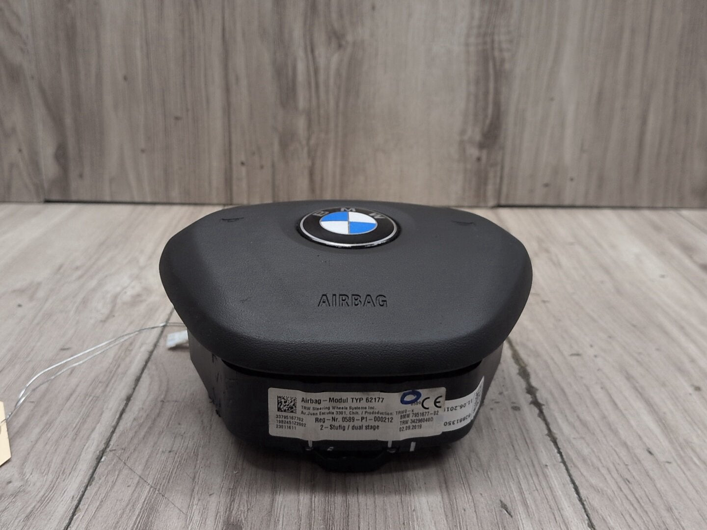 19-24 OEM BMW G20 330 Front Left Driver Steering Wheel Airbag SRS Black