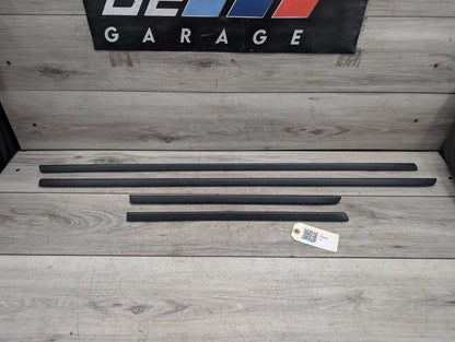 07-13 BMW X5 E70 Front Rear Left Right Exterior Door Trim Molding SET 7158533