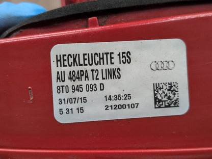 2013 - 2017 Audi S5 8T Rear Left Driver Inner Tail Light 8T0945093D CTUB