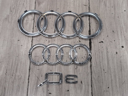 2015-2018 Audi Q3 8U Front Rear Emblem Badge Symbol Logo SET 4KE853605