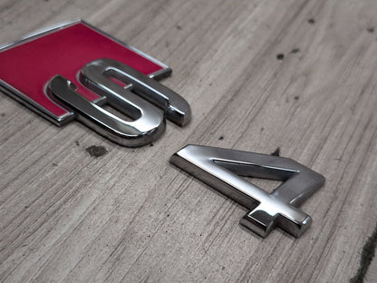 2010-2016 Audi S4 Rear Liftgate Trunk Lid Emblem Badge SET PN: 8D0853737G