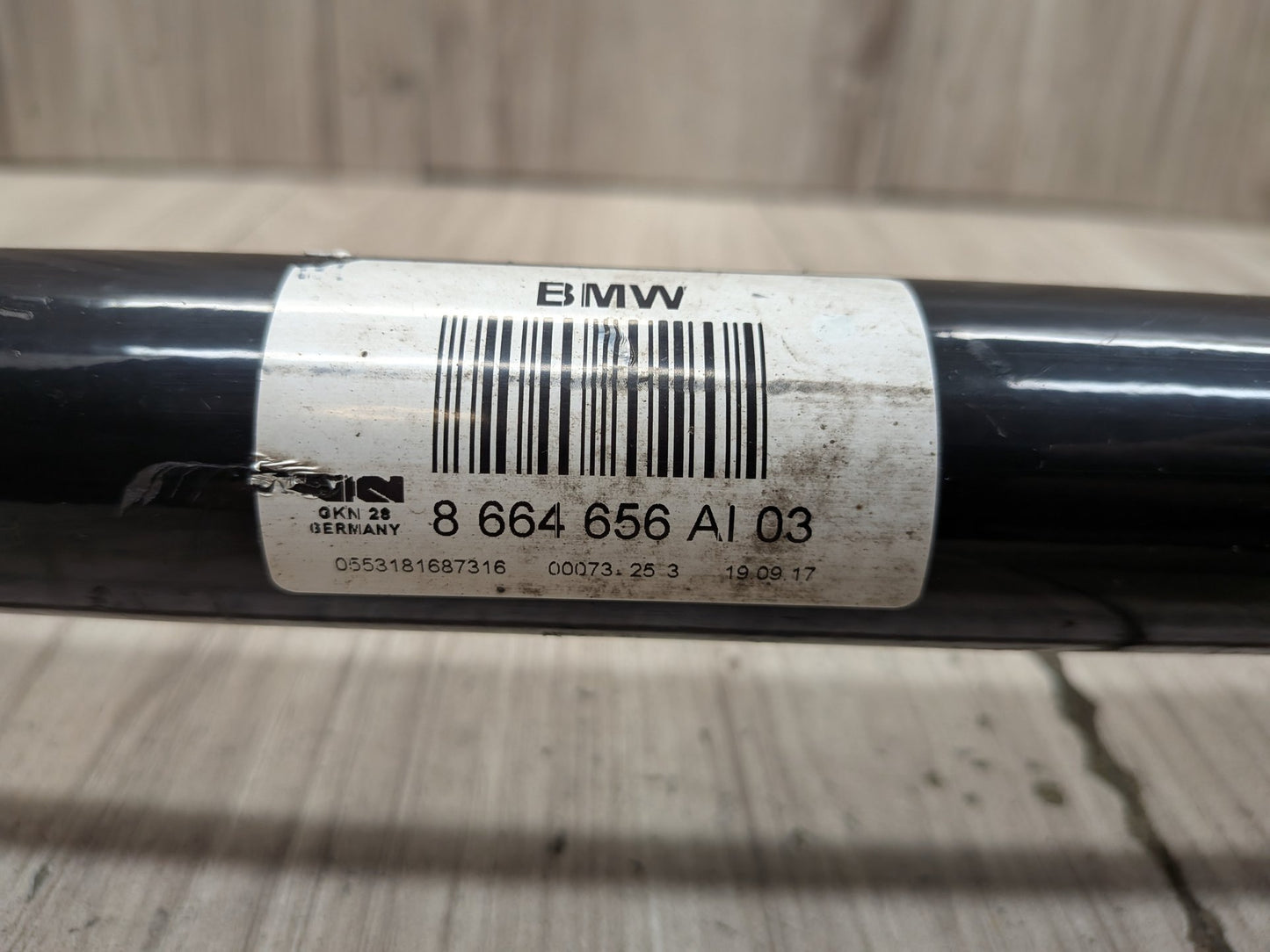 18-20 OEM BMW G30 M550iX AWD Rear Right Passenger Side Output Half Shaft CV Axle