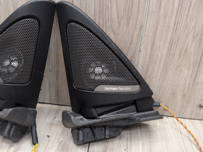 BMW F32 Front Left Right Door Triangle Corner Speaker Assemblys Harman SET