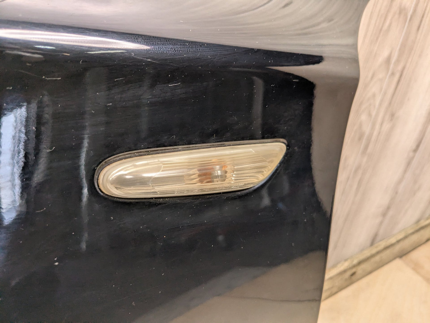 08-13 BMW E82 E88 128i 135i Left Driver Fender Panel Black SCHWARZ II 668