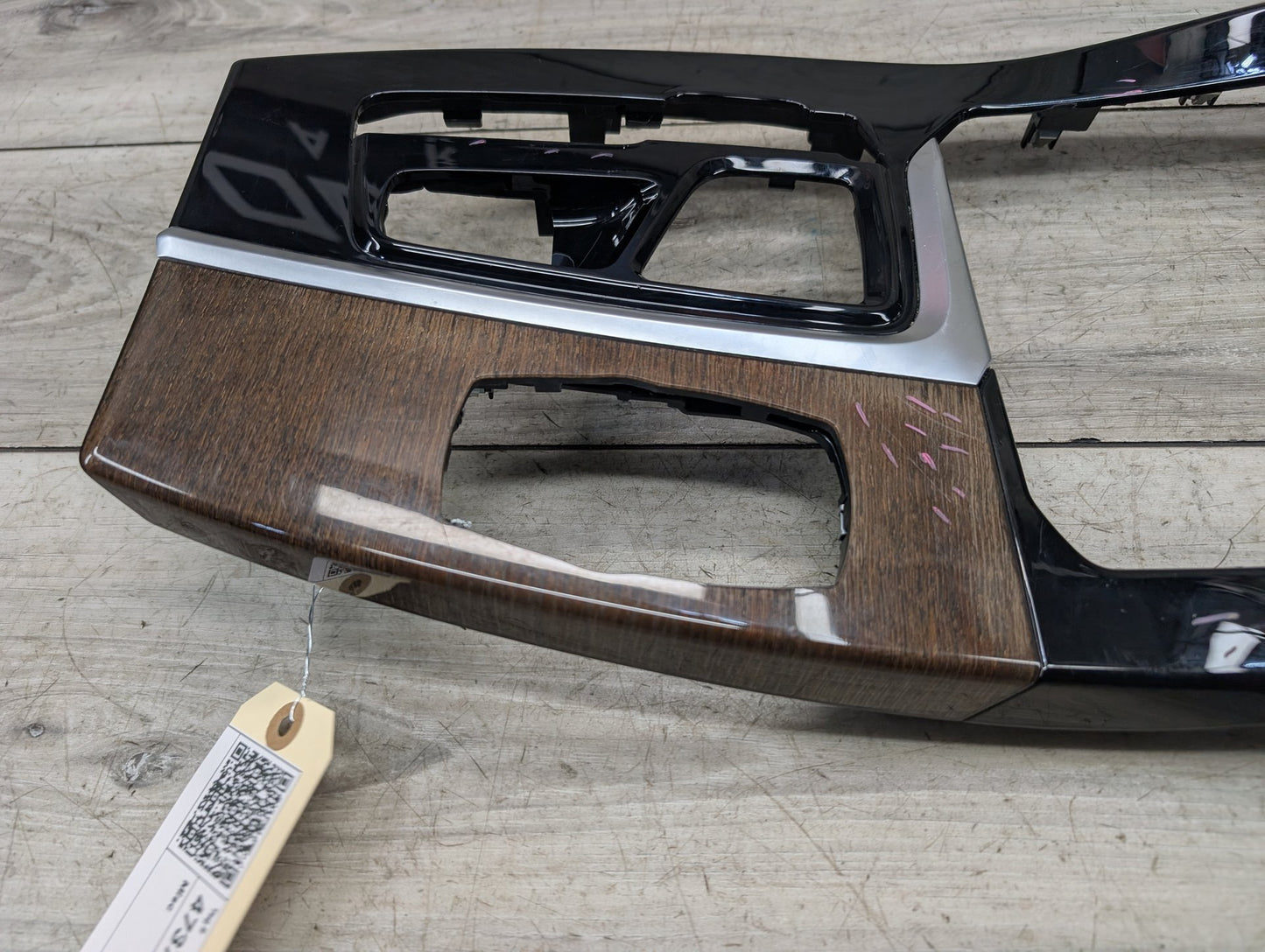 18-21 OEM BMW G01 G02 X3 X4 Center Console Interior Trim Oak Dark High Gloss