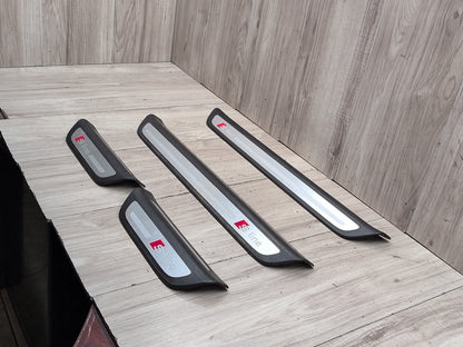 2015-2018 Audi Q3 8U Front Rear Left Right Scuff Plate Door Sill SET 8U0853376A