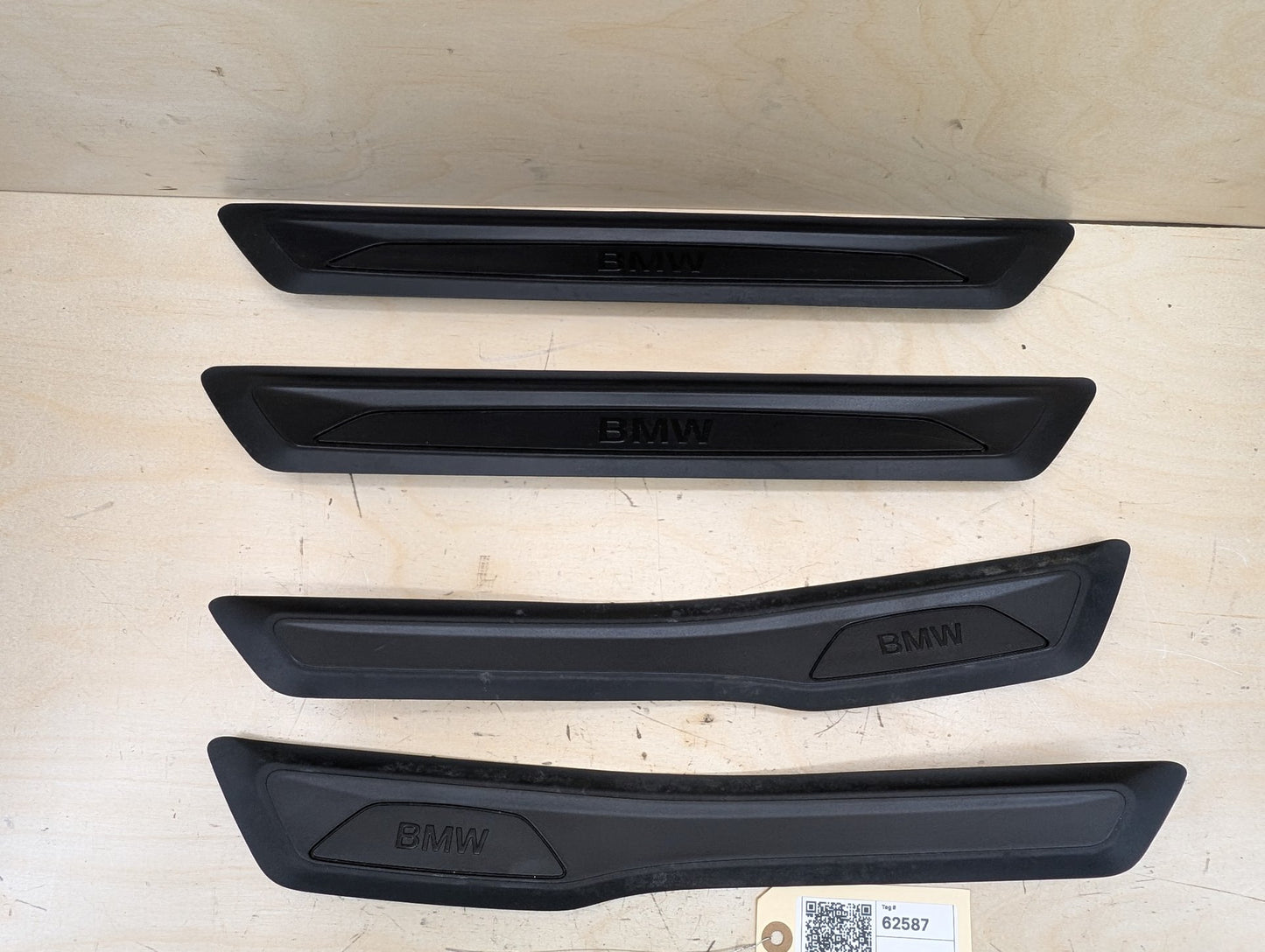 2012-2018 BMW 328i F30 Front Rear Left Right Scuff Plate Door Sill SET 7263315