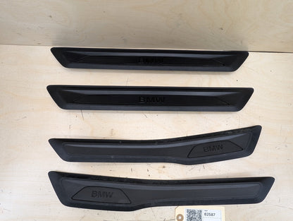 2012-2018 BMW 328i F30 Front Rear Left Right Scuff Plate Door Sill SET 7263315