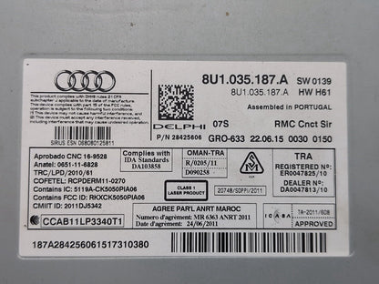 2015-2018 Audi Q3 8U Radio Stereo Receiver CD Player Switch 8U1035187A