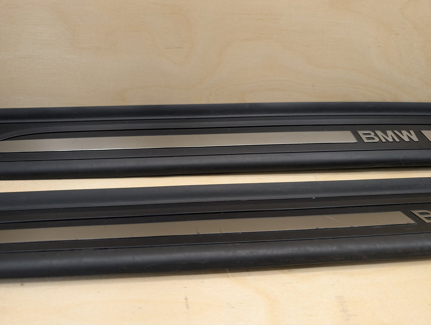 2007-2013 BMW 335i E93 Front Left Right Scuff Plate Door Sill SET 7178597