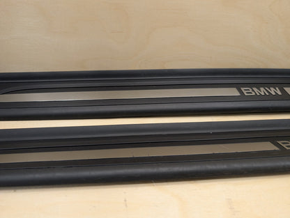 2007-2013 BMW 335i E93 Front Left Right Scuff Plate Door Sill SET 7178597