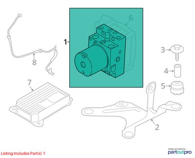 OEM BMW F10 F06 F13 F02 ABS Brake Pump Anti Lock DSC Dynamic Stability Control