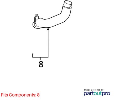 OEM BMW F10 F15 F25 F30 F32 F33 F36 Engine N20 N26 Breather Vent Pipe Hose Tube