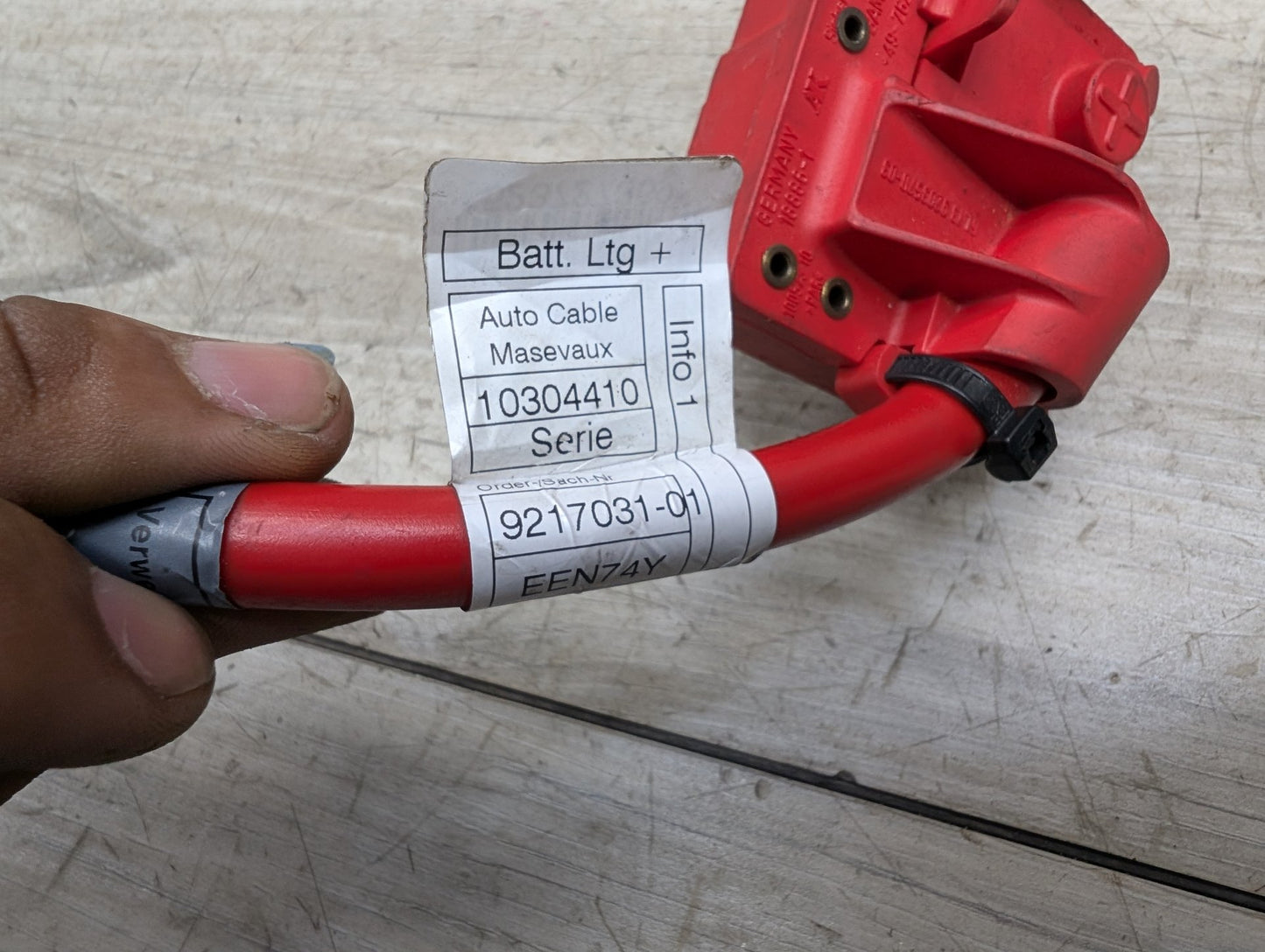 OEM BMW E84 E82 E88 E90 E92 335 M3 Battery Plus Pole Terminal Positive Red Cable