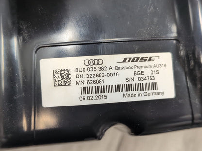15-18 OEM Audi Q3 BOSE Subwoofer Sound Audio Speakers SET PN: 8U0035382A