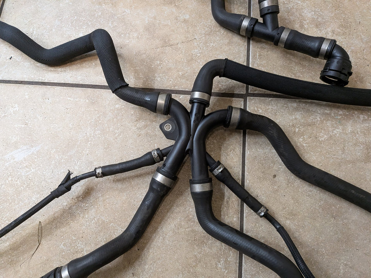 2012-2018 BMW F06 M6 Engine Radiator Cooling Coolant Pipe Hoses SET 7843264