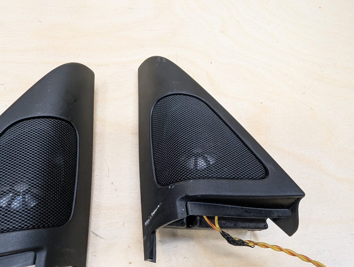 2007-2013 BMW 335i E93 Front Left Right Door Triangle Corner Speaker Assemblys SET 7119174