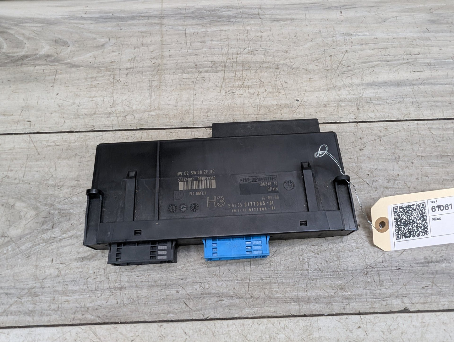 2007-2013 BMW 328i E93 BCM Body Control Module 9177985