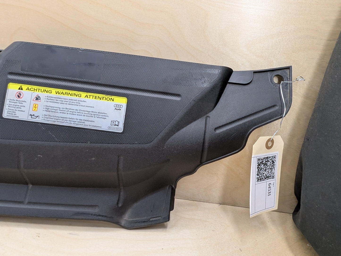 2011-2017 Audi RS5 8T Radiator Support Upper Cover Panel 8T0807081E