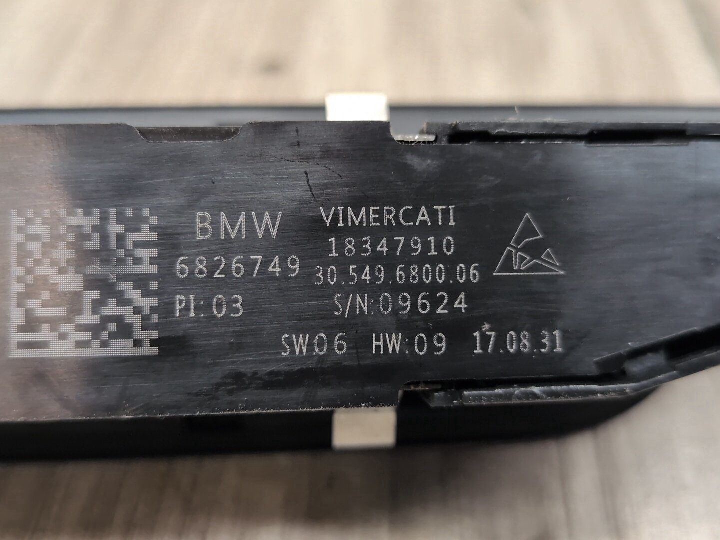 OEM BMW F90 M5 G30 530 540 M550 Front Right Passenger Seat Memory Switch Button
