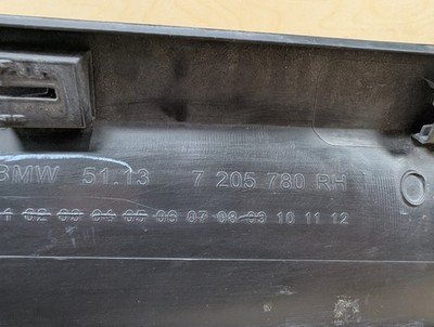 2011-2016 BMW X3 F25 Front Right Passenger Exterior Door Trim Molding 7205780